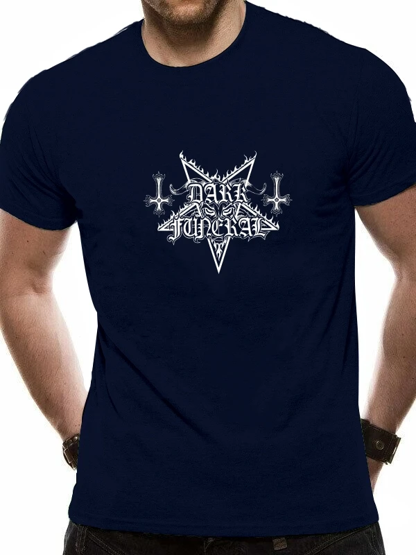 Темная похоронная сатаническая симфоническая Мужская рубашка свободная летняя
