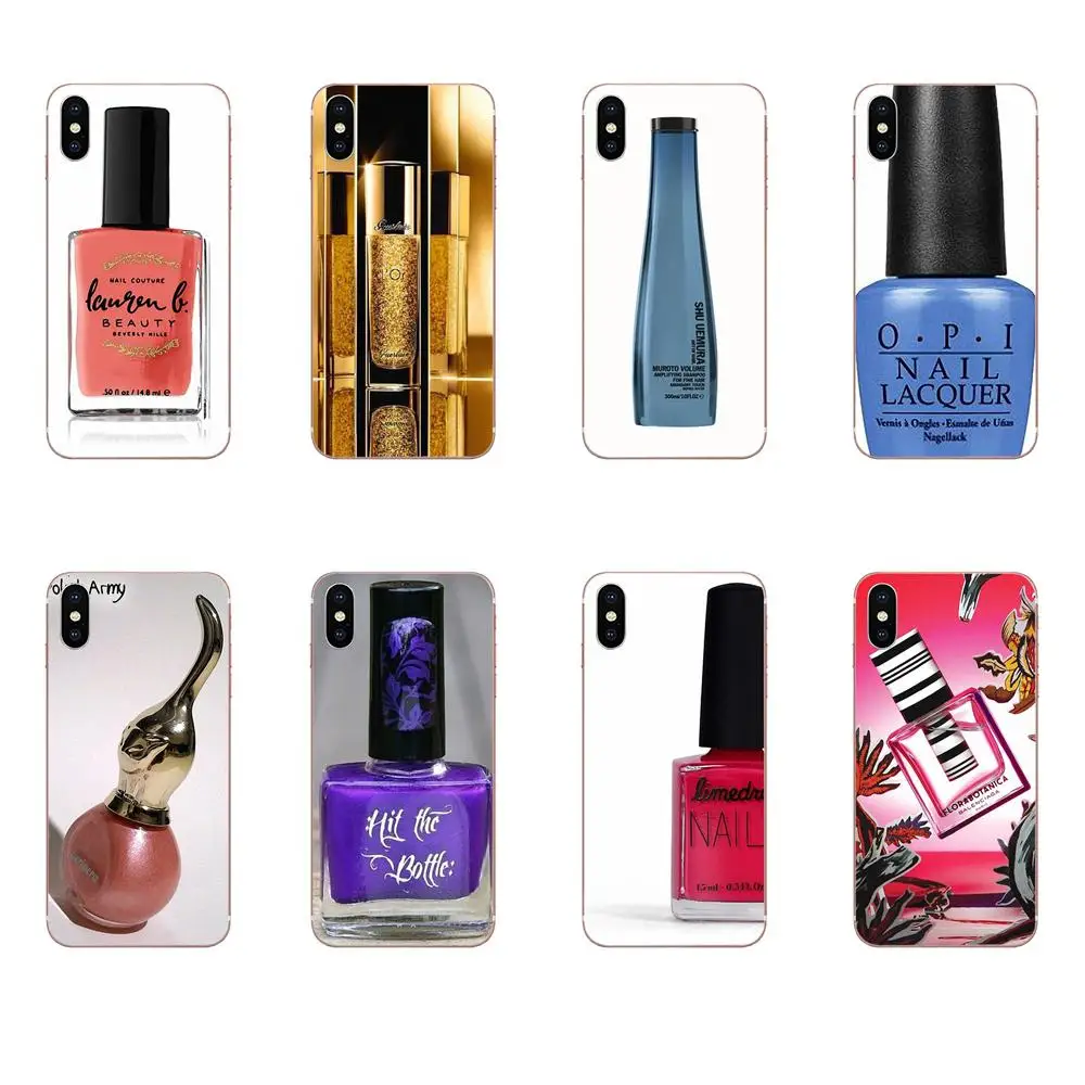 

Phone Case Silicone For Huawei Honor 4C 5A 5C 5X 6 6A 6X 7 7A 7C 7X 8 8C 8S 9 10 10i 20 20i Lite Pro Perfume Bottles Nail Polish