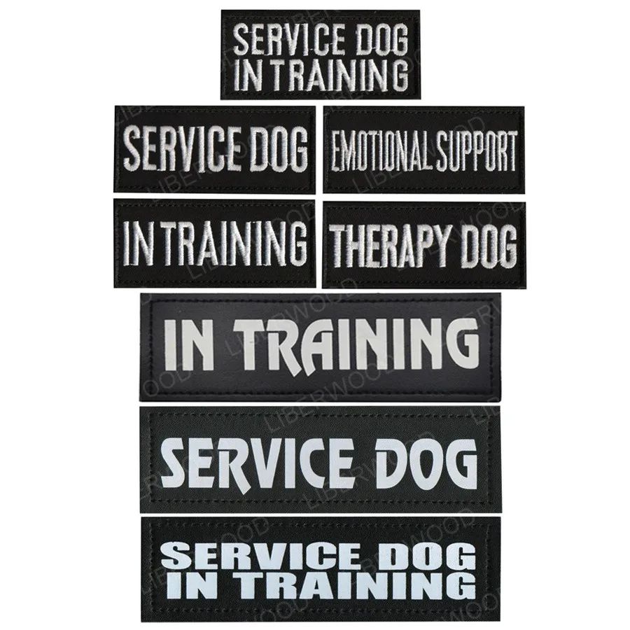 Service Dog in training Patch therapy dog badge emblem sticker Applique