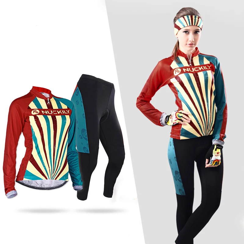 Велоспорт Джерси Зимняя Женская Термальная велосипедная одежда триатлон костюм велосипед MTB комплект одежды спортивный Skinsuit куртка платье комплект Майо - Цвет: Set 13