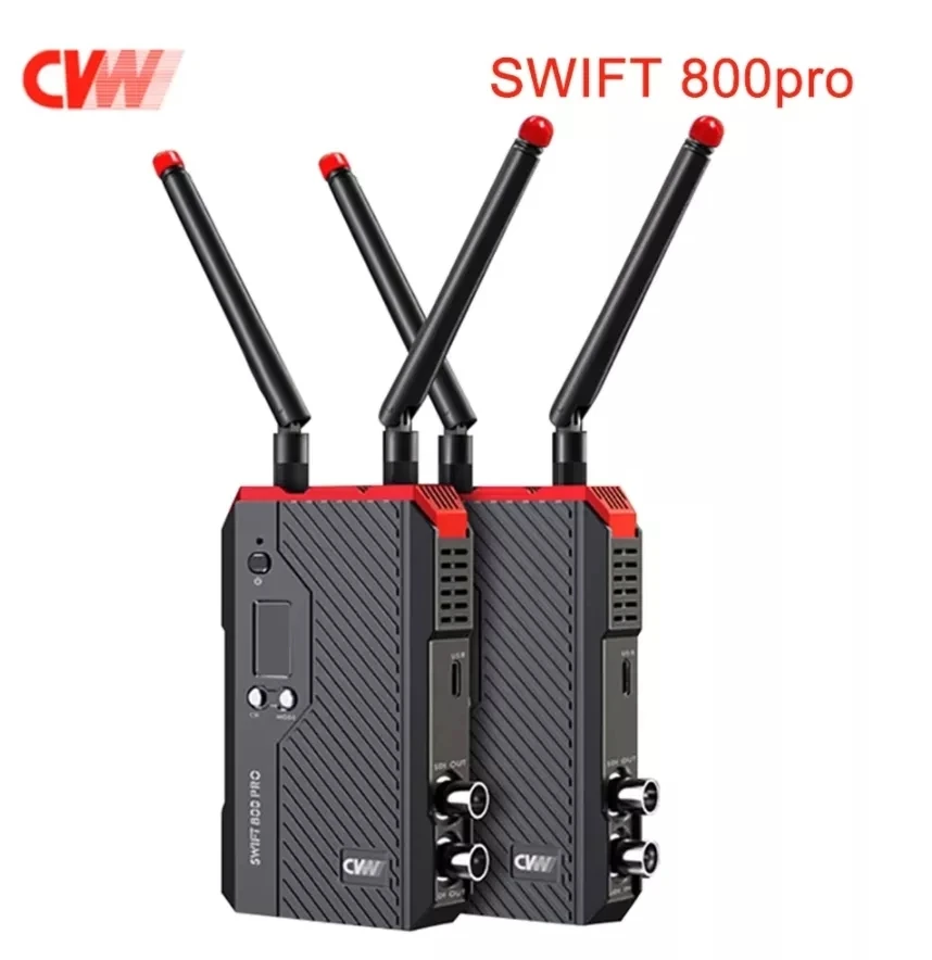 HDMI SDI CVW SWIFT 800Pro 800ft/250m 무선 이미지 전송 시스템, SDI 포트 US 플러그 100-240V