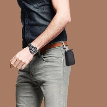  Classic Retro New Double Zip Men's Genuine Cow Leather Car Key Holder Multifunction Housekeeper High Class Motor Key Case 