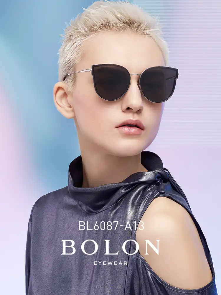 ボロン キャッサングラス女性のファッションの高級ブランド女性ダークサングラス猫目bl6087 サングラス Aliexpress