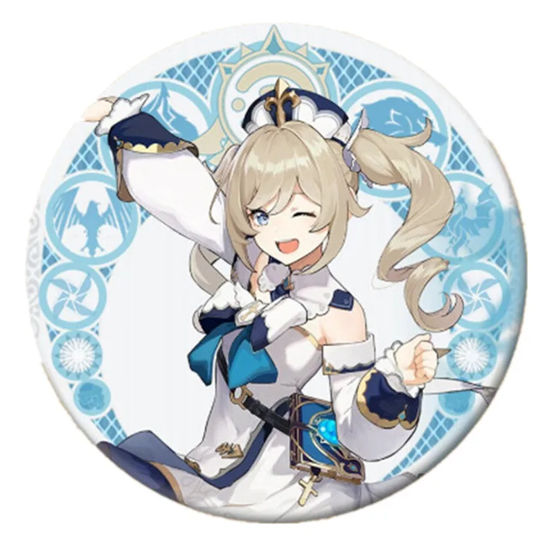 Free Shipping 58mm Online Game Genshin Impact Brooch Pin Cosplay Badge Accessories For Clothes Backpack Decoration gift