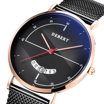 

2020 Minimalist Men's Fashion Ultra Thin Watches Simple Men Business Stainless Steel Mesh Belt Quartz Watch Relogio Masculino