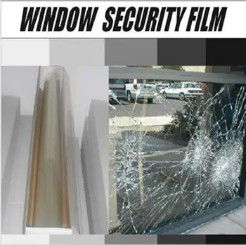 

SUNICE 1.52X4M Anti-shatter Effect Transparent Safety Security Window Film Car Auto House Clear Protective Film PET Vinyl Film