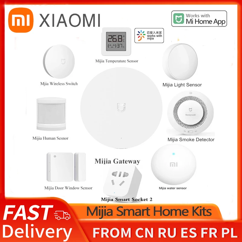 Набор для умного дома Xiaomi Mijia Gateway 3 Aqara концентратор двери датчик человеческого