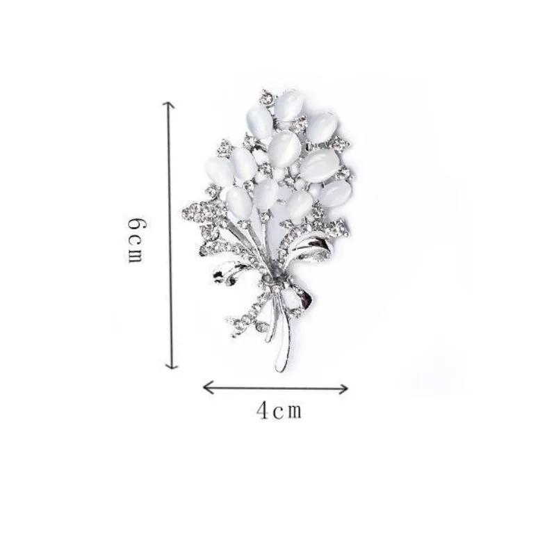 Броши на булавке форма Декоративные цветы имитация опала камень красивый подарок простой и элегантный цветок пшеницы брошь Свадебная вечеринка