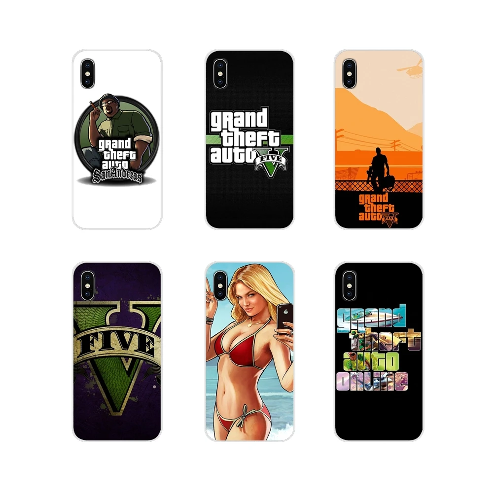 Мягкий прозрачный чехол для Huawei Honor 4C 5C 6X 7 7A 7C 8 9 10 8C 8S 8X 9X 10I 20 Lite Pro GTA grand theft auto 5 V