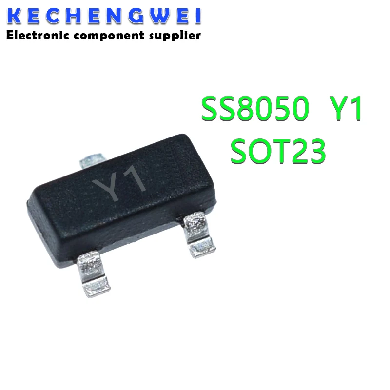100 шт. SS8050 SOT23 MMBT8050 SOT MMBT8050LT1G SMD Y1 SOT-23 двойной S Триод высокого тока новый транзистор