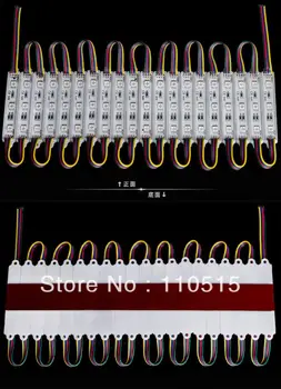 

Free Shipping 5050SMD RGB warm/cool/pure white LED module DC12V input waterproof 100pcs a lots outdoor lighting