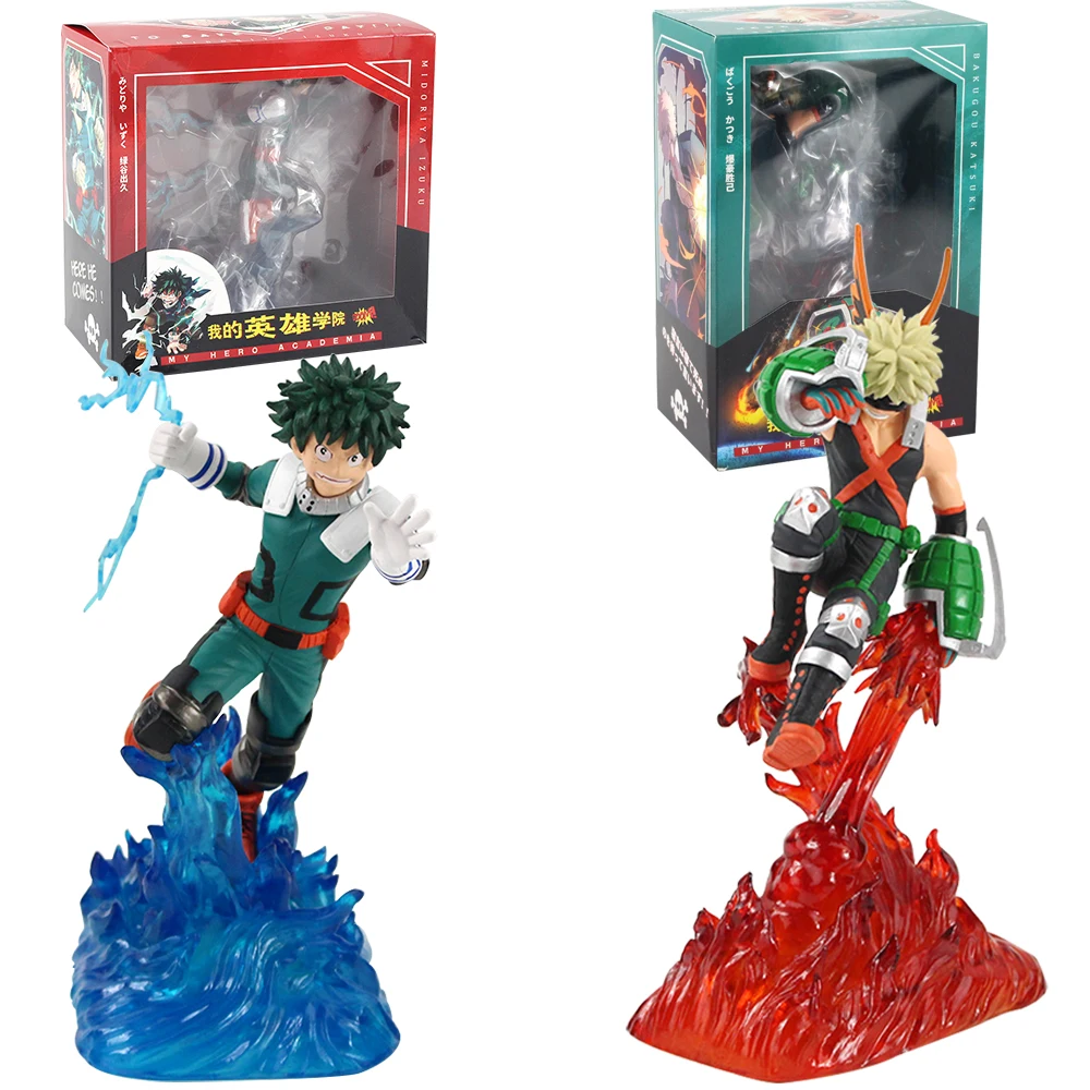 23 см 29 My Hero Academy Figures izku Midoriya Katsuki Bakugo Aura Effect аниме Коллекционная модель игрушки |