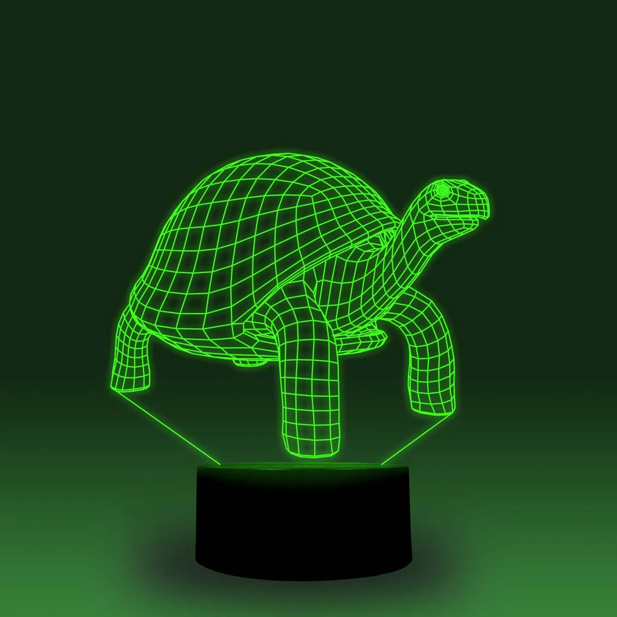 NiteApps 3D ходьба черепаха светодиодный ночник настольная лампа Иллюзия подарок на день рождения приложение/сенсорное управление