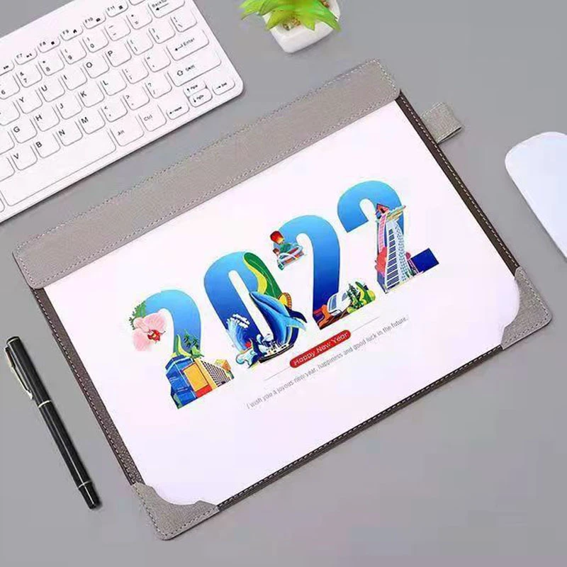 Calendrier Fpo 2023 Sharkbang 2021.7 2022.12 Creative Pu Multi Functional 365 Days Desktop  Years Calendar Agenda & File Folder Mouse Pad Stationery|Calendar| -  Aliexpress