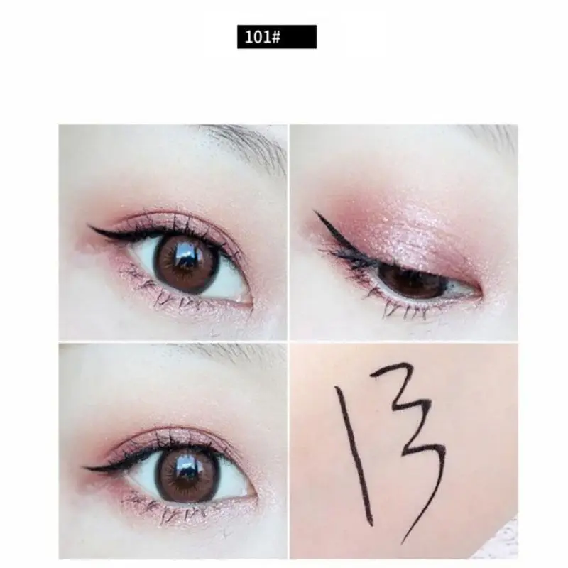 Waterproof Eyeliner Pen Smudgeproof Not Easy To Decolorize Fast Drying Soft Head Bristle Eyeliner Cosmetic - Цвет: Оранжевый
