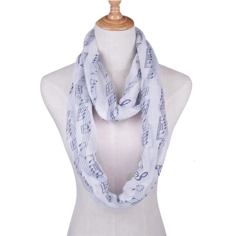 Women  Scarves  white navy 00065_8