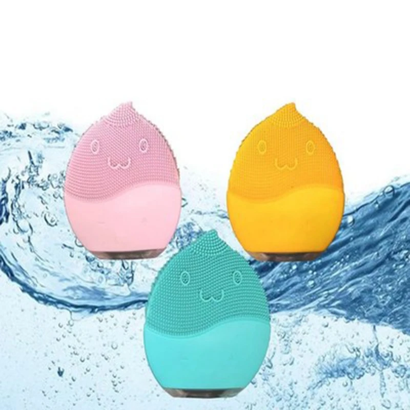 Waterproof Electric Facial Cleansing Pore Face Wash Brush Vibration Blackhead Remover USB Rechargeable Massage