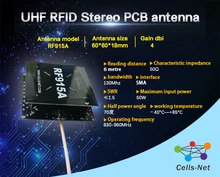 Teléfono incorporado de larga distancia, UHF, UHF, RFID, estéreo, antena PCB de alta ganancia