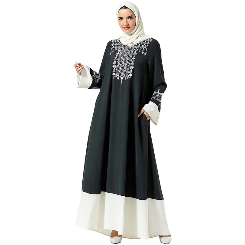 Абая кафтан хиджаб Kleid мусульманское женское платье пакистанская исламская одежда кафтан Marocain Qatar Robe Musulmane дубай мусульманское платье