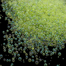 Mini Bubble Ball Beads for Resin Filling and DIY Nail Art Decor (Jade Green)