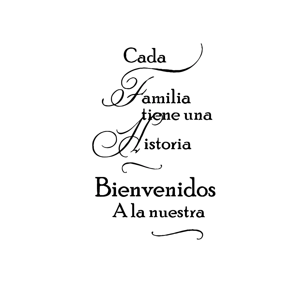 Classic-Spanish-Quotes-Wall-Sticker-Vinyl-Waterproof-Wall-Art-Decal-For-Family-Vinyl-Spanish-Frase-Decor 副本