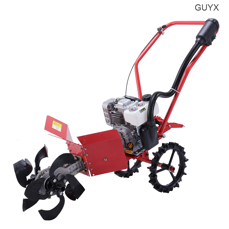 

Small multi-function diesel slotting machine Gasoline engine New micro tillage machine Rotary tiller Digging trench artifact