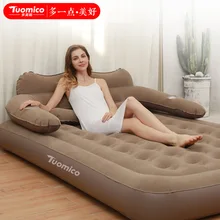 Надувной матрас для путешествий с флокированием, для дома, принцессы, для отдыха на природе, для автомобиля, для внедорожника, для занятий йогой, пляжной подушкой, для пикника