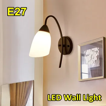 

Modern Wall Light Glass LED Sconce Indoor E27 Wall Lamp Living Room Bedroom Bedside Aisle Home Decoration Wall Lighting Fixtures