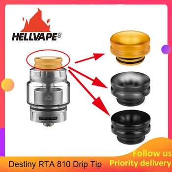 

Original Hellvape Destiny 810 Delrin/PCTG/PEI Drip Tip for Hellvape Destiny RTA Atomizer Vaporizer Accessory