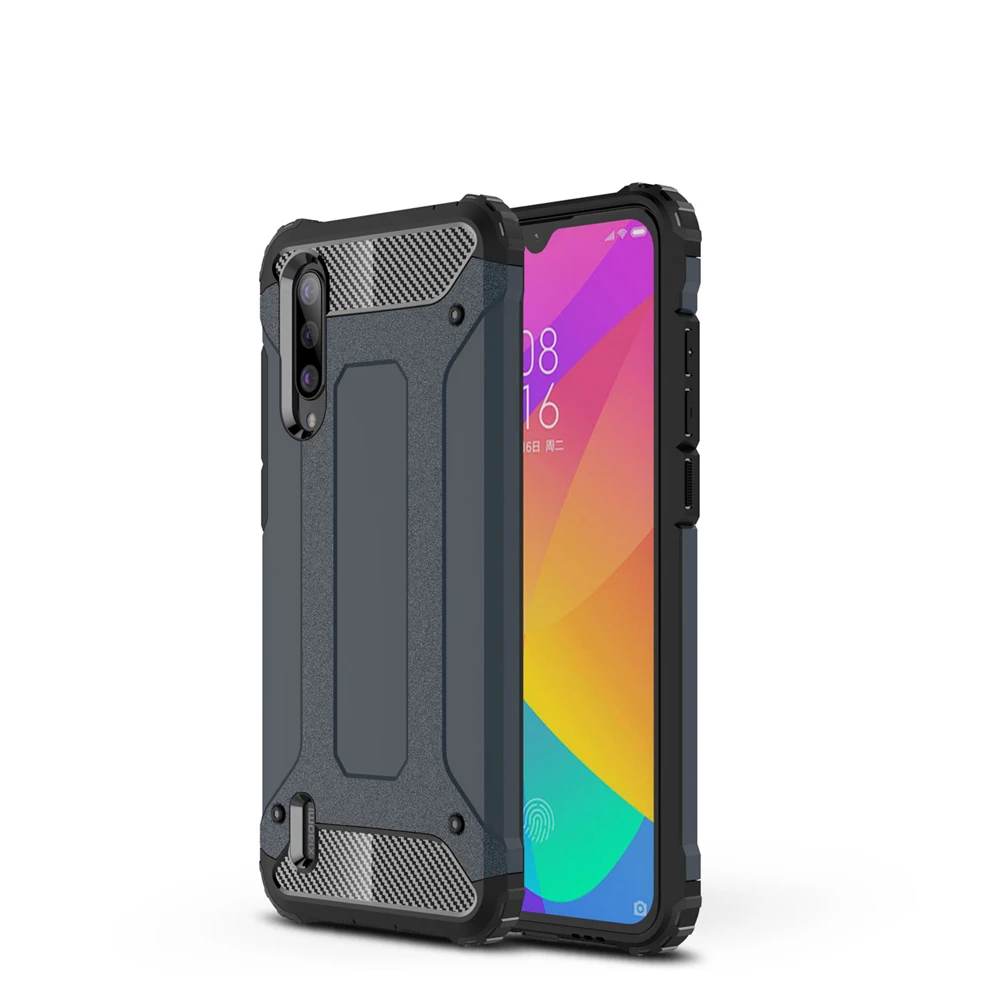 Luxury Hybrid Durable Armor Phone Case For Xiaomi Note 8 Pro CC9 CC9E 9 2 in 1 Hard PC + Soft TPU Shockproof Protect Cover | Мобильные
