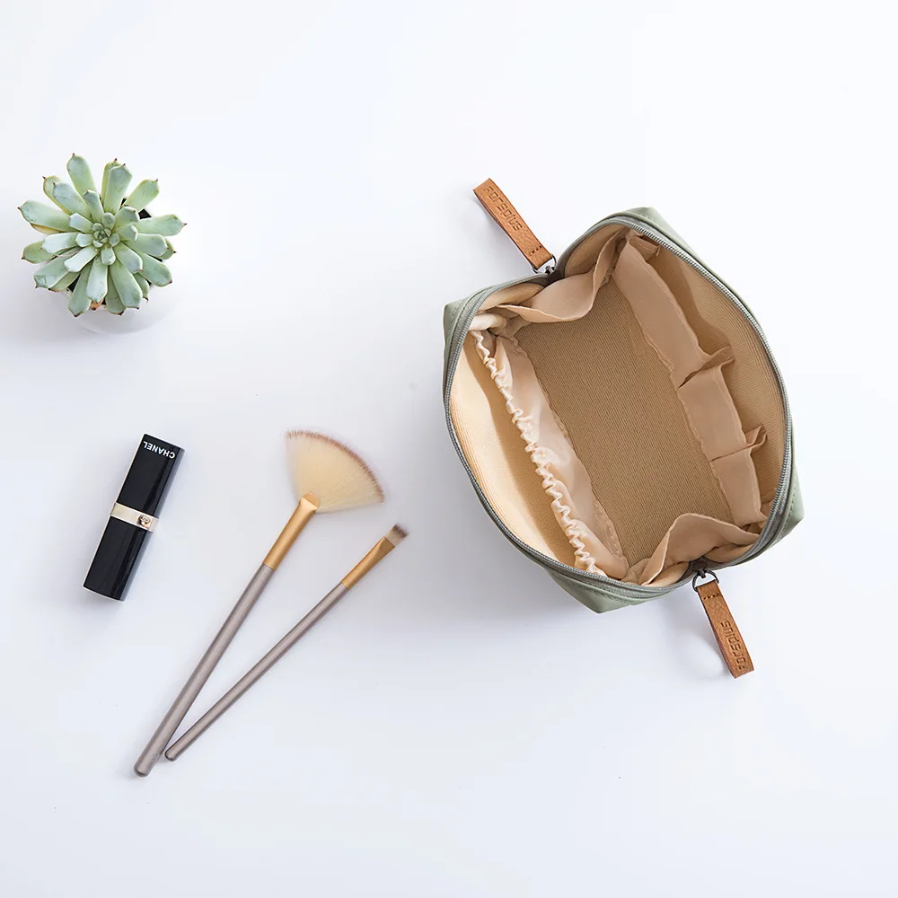Beibaobao 1 pc Solid Cosmetic Bag Korean Style Women Makeup Bag Pouch Toiletry Bag Waterproof Makeup Organizer Case Dropshipping