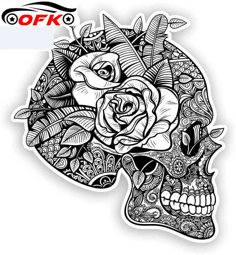 Skull Car Stickers Mexico Festival Day of The Dead Decal Waterproof Auto Motorcycle Accessories Vinyl 15cm*15cm | Автомобили и