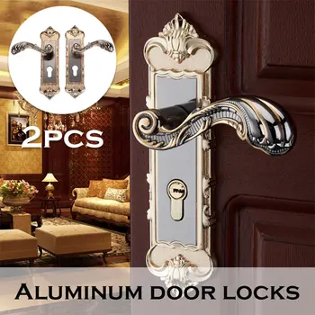 

Doorknob Colour Door Lock Handle Retro Wooden Doors Indoor Door Lock Sturdy Aluminum Alloy Bedroom Furniture