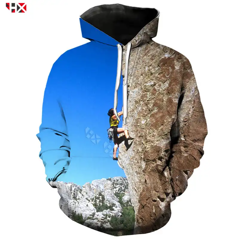 rock climbing hoodie