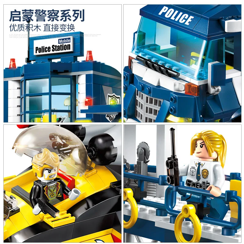 

New Style ENLIGHTEN Police of Ghost Recon 1917 Children'S Educational Assembled Assembly Small Particles Building Blocks Toy