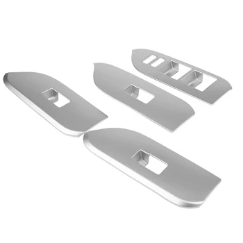 

4 pcs ABS Chromium electroplating Car Door Window Switch Button Frame Trim fit for Toyota Land Cruiser Prado J150 2014-2018