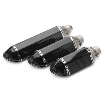 

Carbon Fiber 51mm Motorcycle Exhaust Modify Motocross Exhaust Muffler For FZ6 CBR250 CB600 MT07 MT09 Z800 R6 ATV Dirt Pit Bike