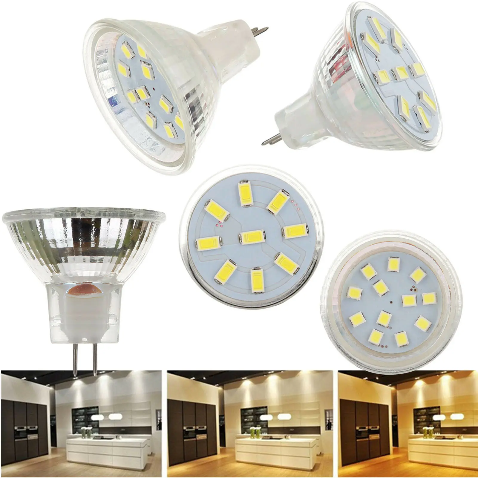 MR11 GU4.0 Светодиодный точечный светильник лампы AC/DC 12V 24V 5733/2835 SMD 2 Вт 3 4 теплый/холодный белый/нейтральный белый
