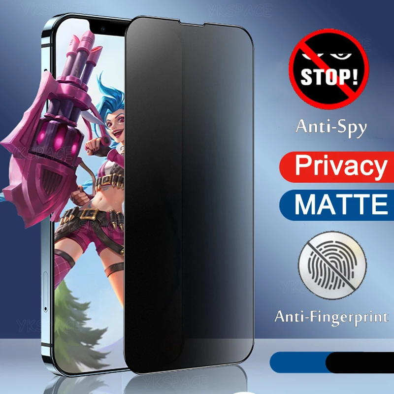 Protector de Pantalla de Cristal Templado - 9H para iPhone 15 Pro Max -  Privacidad