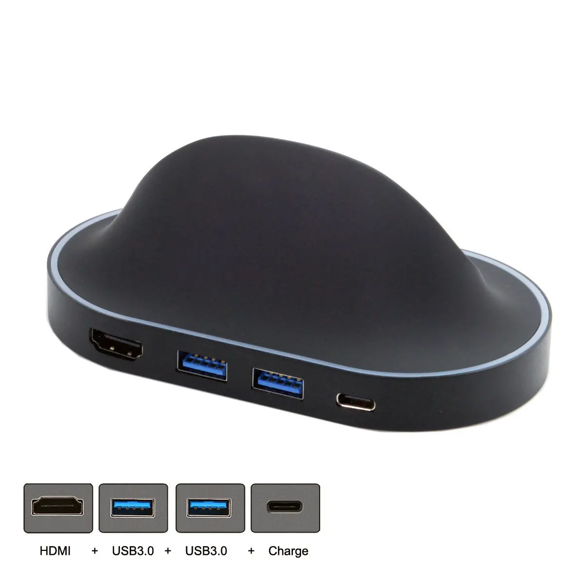 

10pcs/lot Cablecc USB 3.1 Type-C USB-C Dock Station to HDMI & Dual 3.0 Hub & Power For S8 S9 Mate10 P20