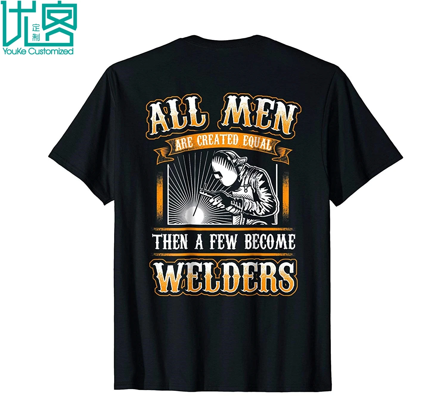 

Gildan Brand Few Become Welders Funny Welder Welding T Shirt Backside 2019 Summer Men's Short Sleeve T-Shirt