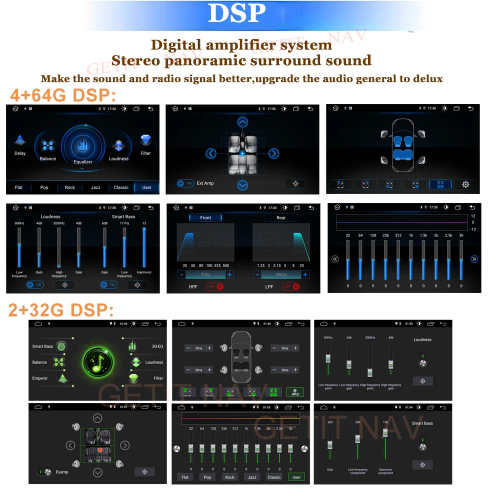 Автомобильная Мультимедийная система CARPLAY DSP 8 ядер 4 Гб + 64 ГБ Android 10 радио для BMW E39