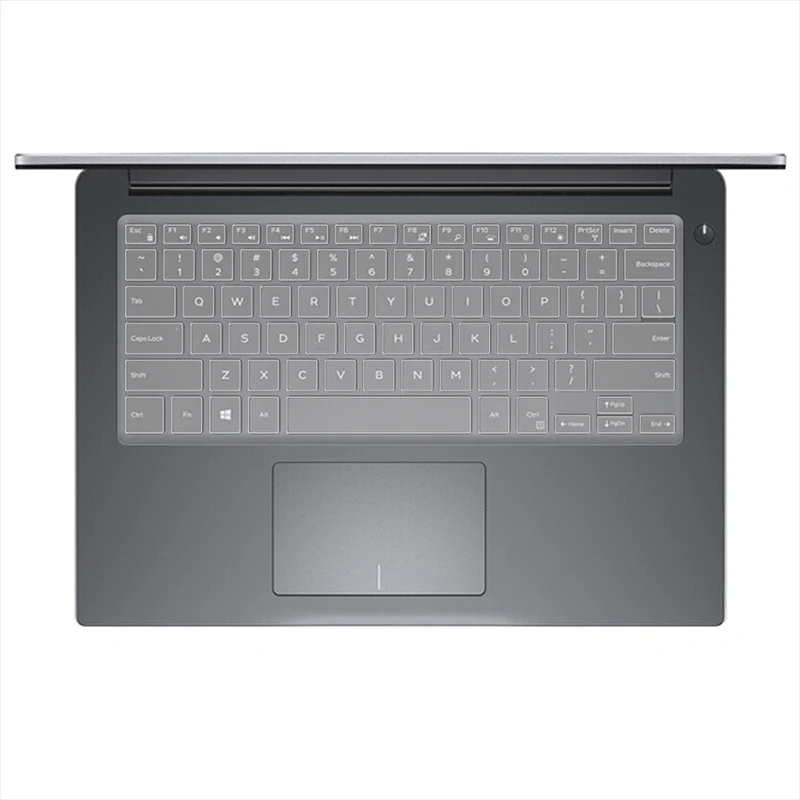 HRH прозрачный ультратонкий прочный английский кремниевый ноутбук покрытие для клавиатуры для Dell 7000 VOSTRO13-5370