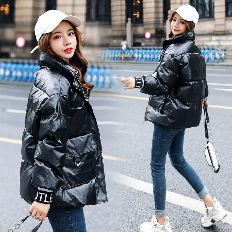 

Cotton-padded Clothes Women's Short 2019 New Style Students INS Loose-Fit down Coat Cotton-padded Jacket Fashion Winter Korean-s