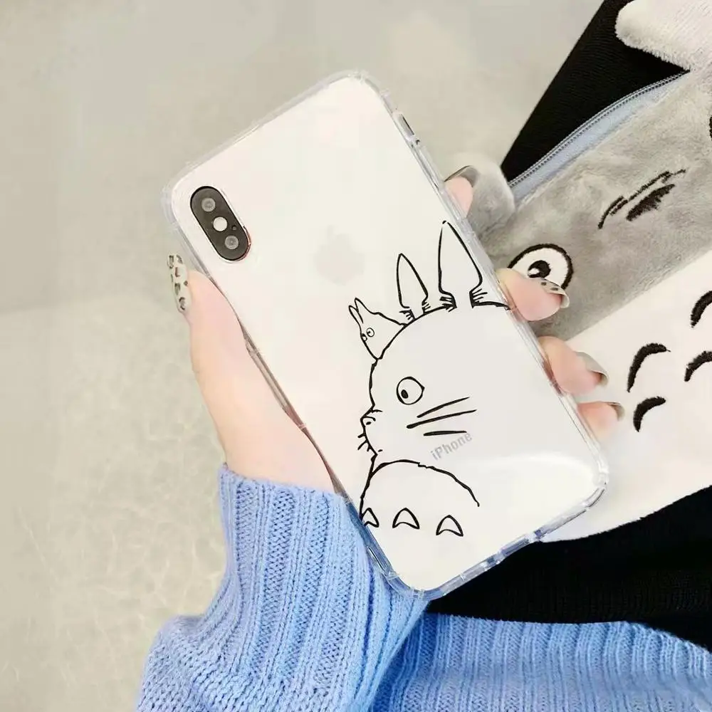 Japan Icon Cute Clear Phone Case Per Iphone11 Airbag Soft Cover Full Skinny Shell Body Protection
