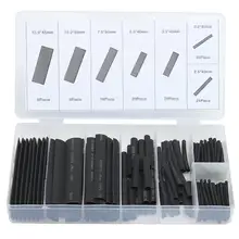 Multicolor/Black Polyolefin Shrinking Assorted Heat Shrink Tube Wire Cable Insulated Sleeving heat shrink tubing Set