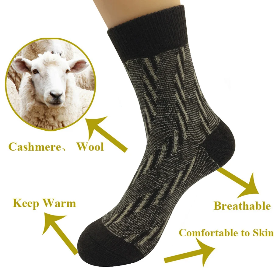 WOOL SOCKS MEN WINTER