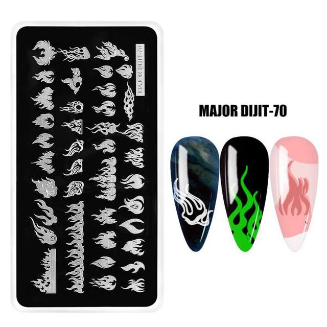 irregular shape Nail Stamping Plates Skull Template Dot Point Image Printing Stencil Nail print template Manicuring Tool