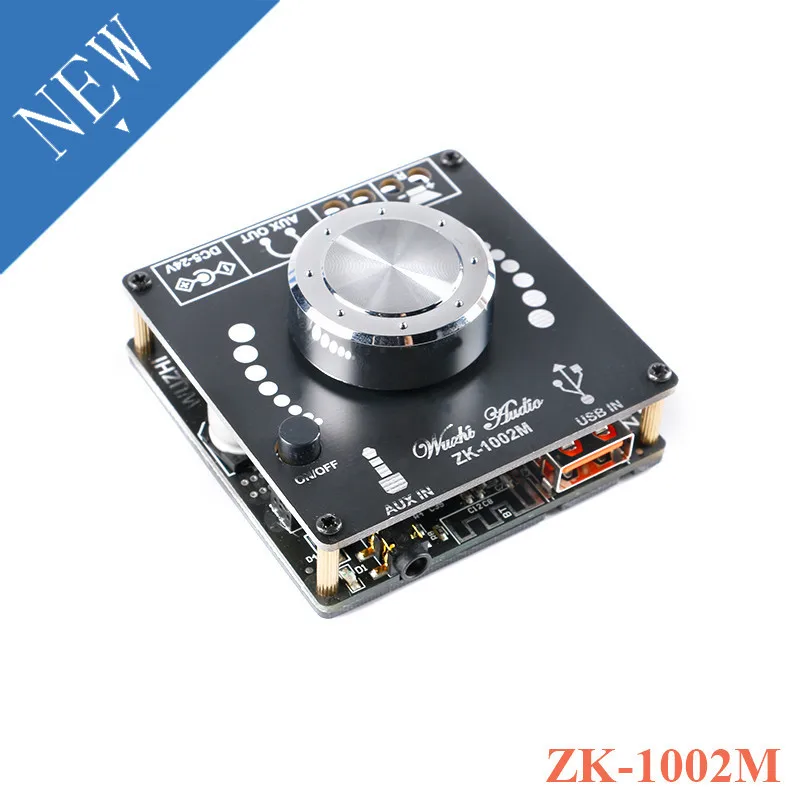 ZK-1002M 100W + цифровой Мощный Bluetooth-совместимый Плата усилителя звука 2 0 стерео 2*100W