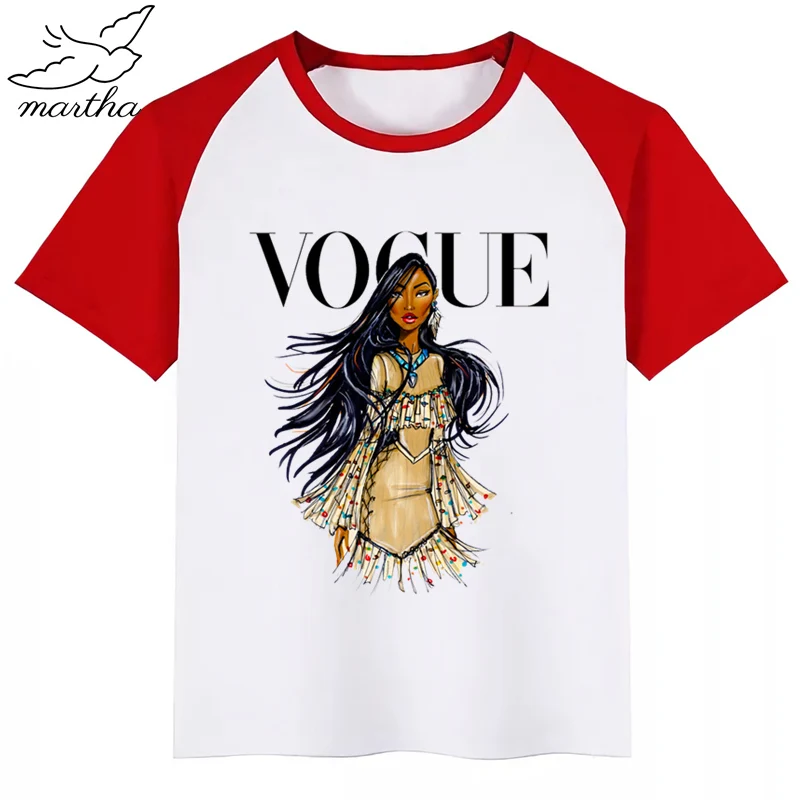 RedF Детская модная красивая футболка; детская одежда с короткими рукавами; вечерние футболки с забавными рисунками для мальчиков и девочек - Цвет: RedF